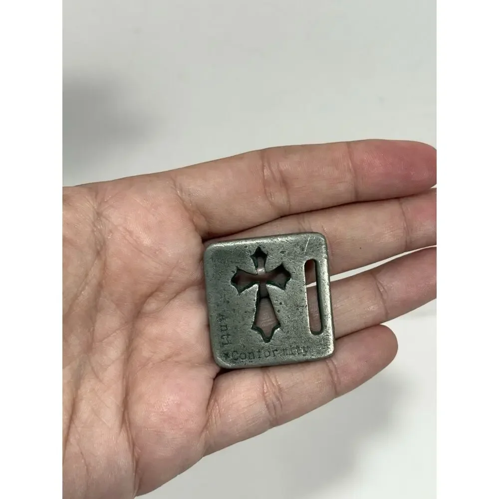 Ant Conformity‎ Cut Out Cross Belt Buckle? Pewter? Pendant See Details